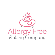 Allergy Free Baking Company logo with stylized cupcake