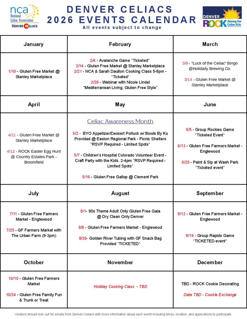 Check out our event calendar for the rest of 2026!