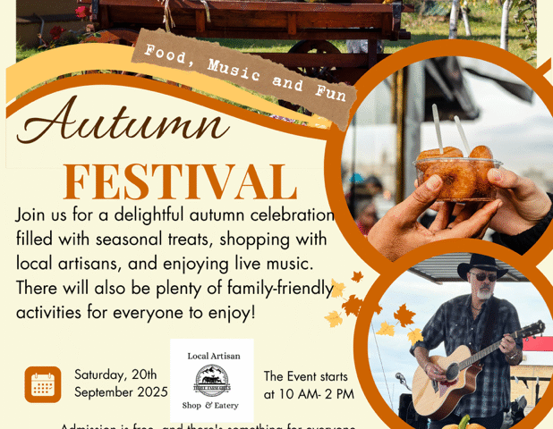 Check out these upcoming events from our sponsor Three Farm Girls!